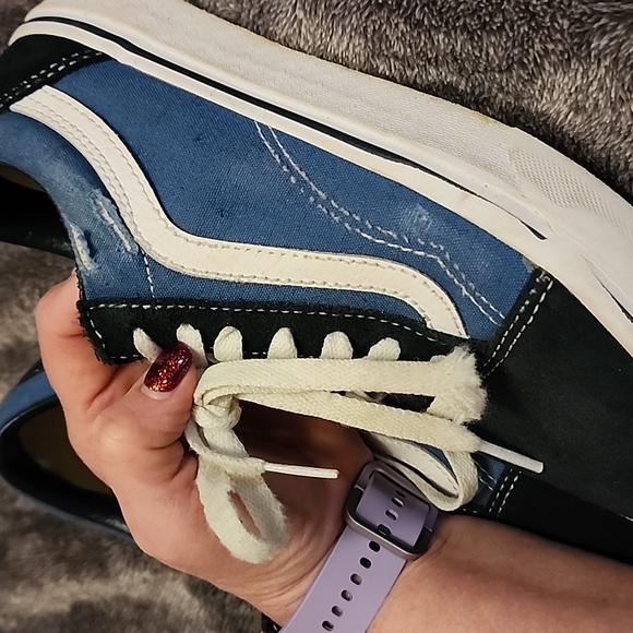 VANS Light and Dark Blue  Sneakers Womens Size 7.5 Mens Size 6 - Picture 5 of 5